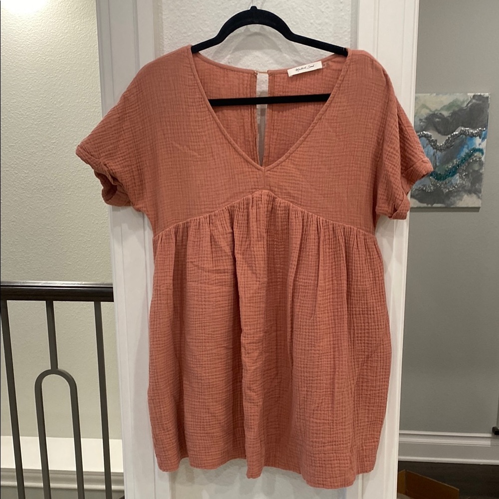 Women's Pink V-Neck Romper